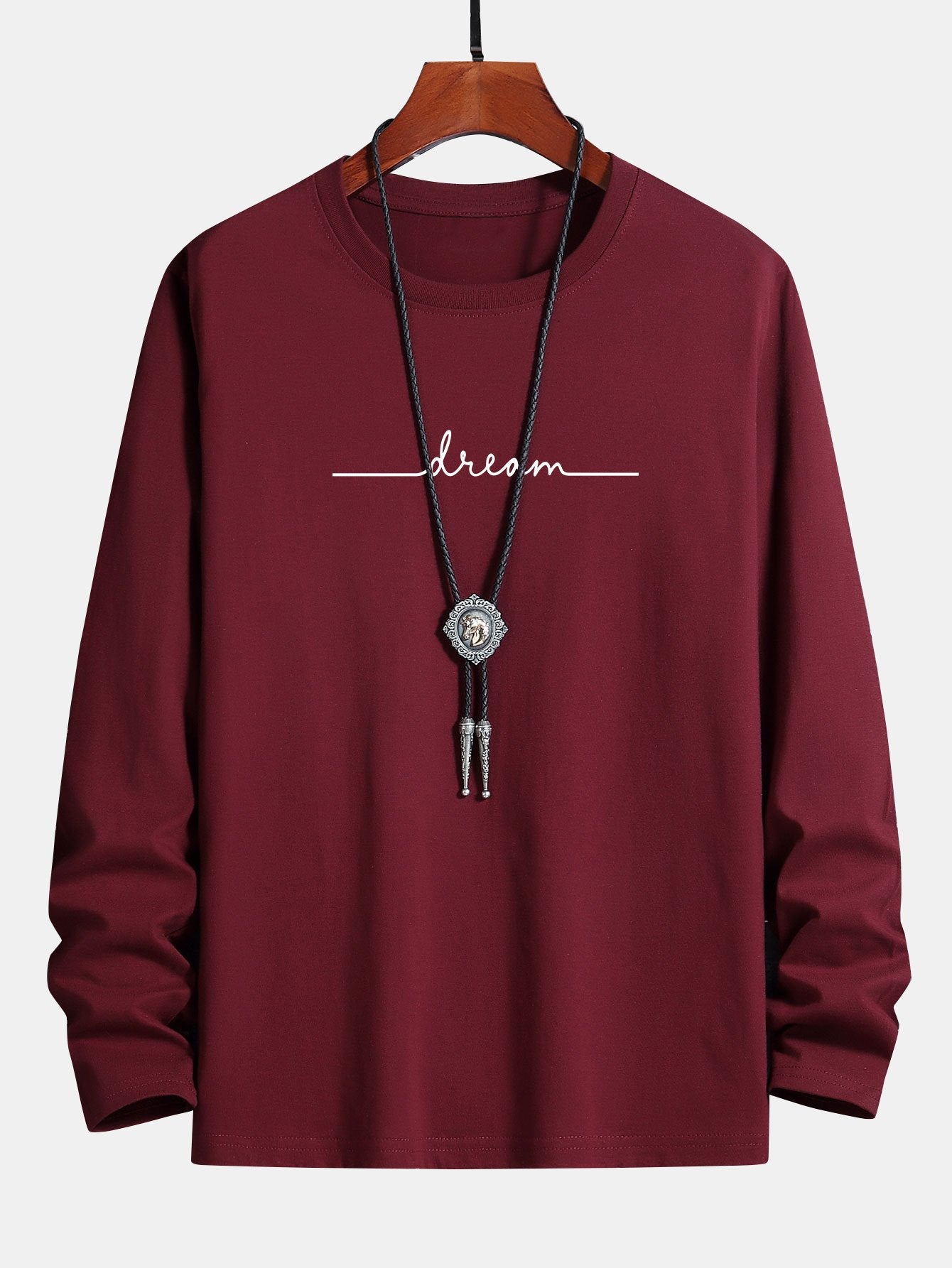 Long Sleeve Dream Print Cotton T-Shirt