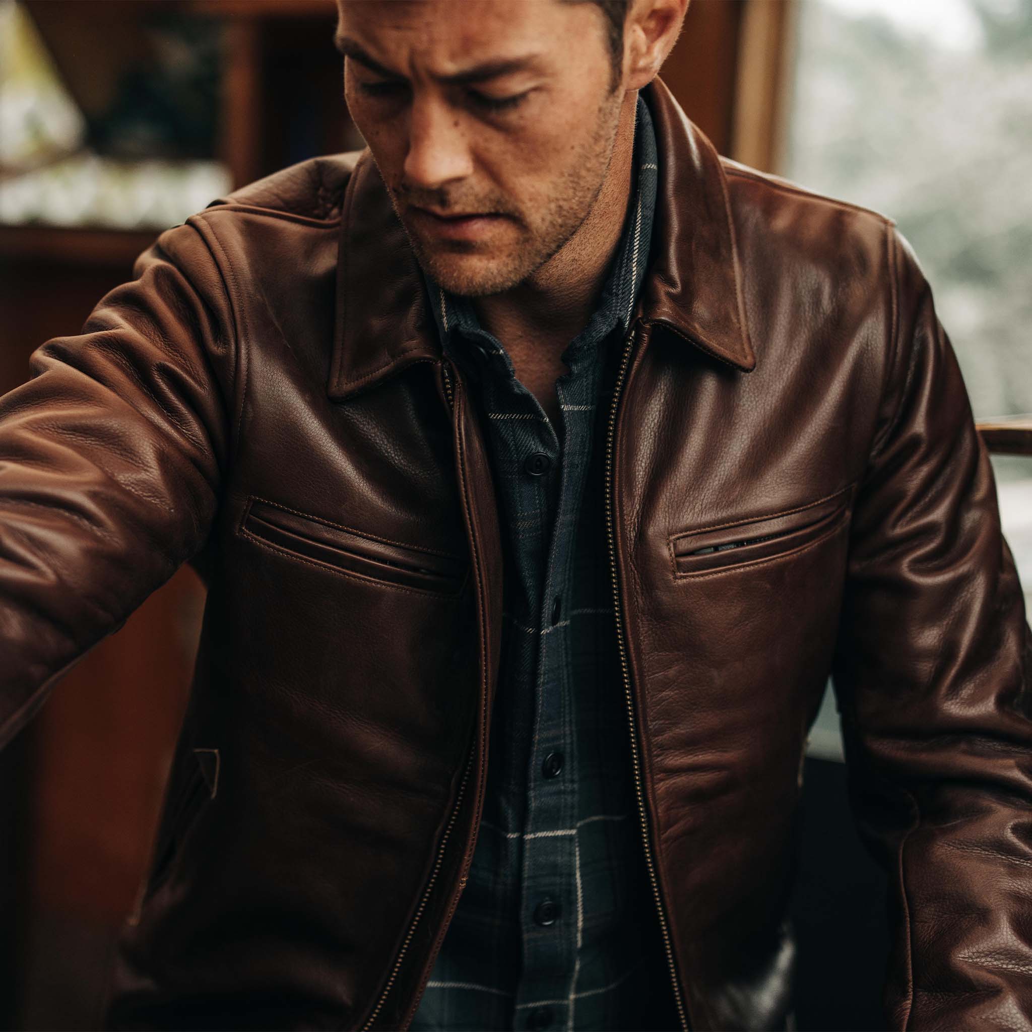 The Moto Jacket in Espresso Steerhide