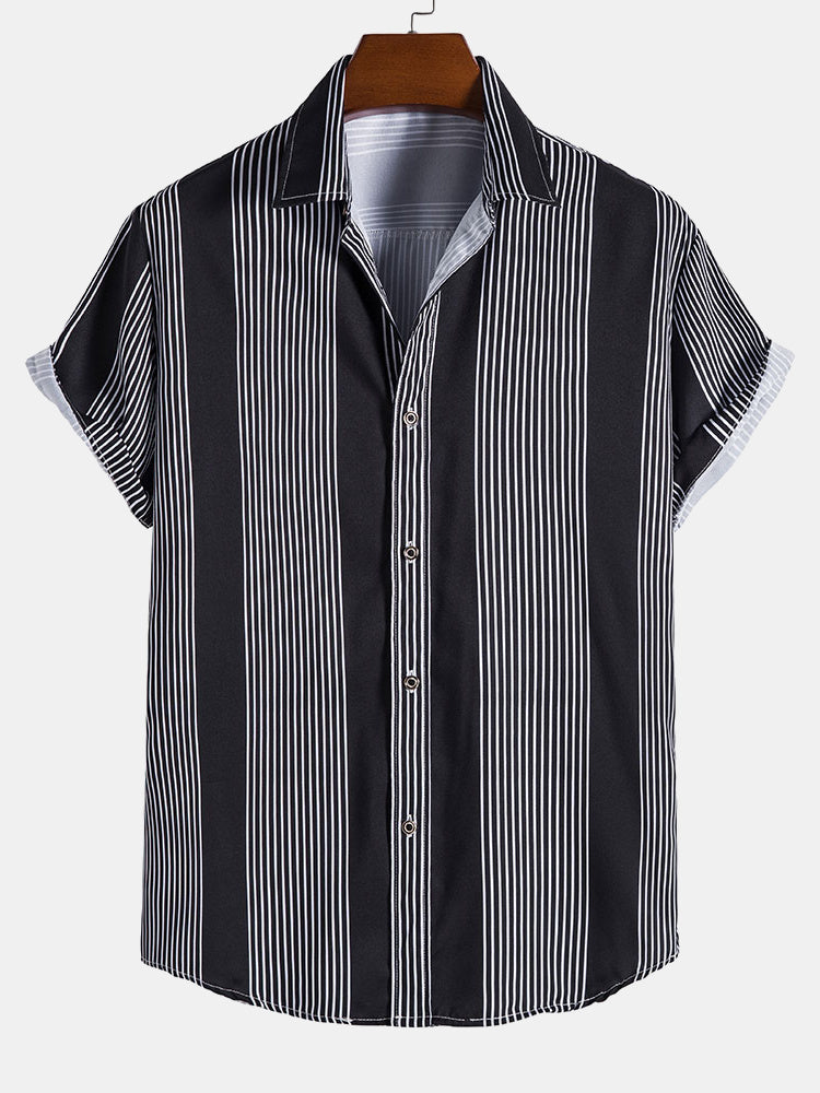 Irregular Casual Stripes Shirts